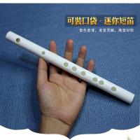 ppr材质有笛膜孔 E调短笛子[约35cm] 短笛子便携式 初学成人梆笛小G调无笛膜孔防裂降B调降E调学生横笛