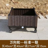带轮一联箱 大 阳台大号蔬菜种植箱家庭室内菜园带万向轮款可移动组合花盆种菜盆