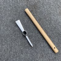 一把 户外不锈钢镐头小洋镐十字镐双头镐锄野营小锄园艺小工具迷你小镐