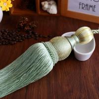 草绿 单球1对2只 窗帘扣绑带挂球挂钩捆绑绳子系带一对流苏欧式花简约现代饰品扎带