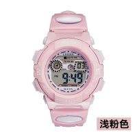 115浅粉色(表带强化型) 手表 儿童手表小女孩学生男童幼儿园卡通夜光公主电子防水可爱闹钟计时