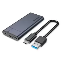M.2固态硬盘盒5GB 胜为m.2硬盘盒外接ngff读取器pcie通用Sata笔记本2280硬盘保护壳