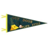 夜空 outdoor 45x20cm 户外帐篷营地旗彩旗三角旗氛围装饰旗帜挂饰小摆件露营装备用品