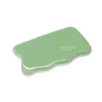 1块刮痧板 天然绿东陵玉石刮痧板 水晶刮痧板面部脸部瘦脸排毒淋巴 单个装