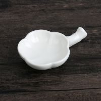 白色墨碟 墨碟+墨汁 墨碟陶瓷砚台笔搁墨蝶毛笔墨汁墨水书法墨盘笔山笔托笔架毛笔架