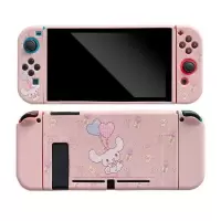 气球玉桂狗(粉)Switch保护壳 卡通布丁玉桂狗任天堂Switch保护彩壳NS游戏机软套挂绳主机收纳包
