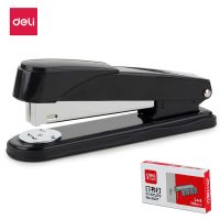 黑色 厚层0314订书机[单机]不带钉 得力50页省力大号厚层订书机大重型加厚订书金属订书器多规格可选