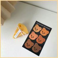 小熊贴纸 仅一个 透明笔袋ins日系女生韩版简约大容量高颜值学生pvc可爱小熊收纳袋