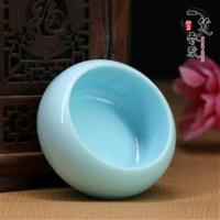 1个[4.5元] 仿玉笔洗仿瓷塑料迷你笔洗国画调色盘颜料盘墨池盛墨汁书房摆件