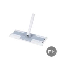 白色地板擦 日本山崎Satto康多多3节伸缩铝杆拖把杆拖把头平板拖把地板擦