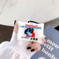 大白兔奶糖 耳机套+挂钩 苹果airpods1/2通用 可爱大白兔奶糖airpods pro保护套苹果airpods3代