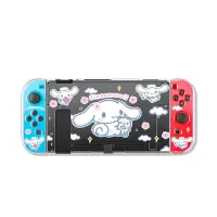 [玉桂狗]透明 switch软壳[单壳无赠品] 可爱玉桂狗适用任天堂switch保护壳ns磨砂分体透明软硅胶粉色少女