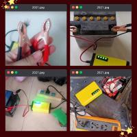 4灯12V2-12AH摩托车用 12V充电器/摩托车/面包车/汽车/干水电池/单块电动车电瓶智能通用