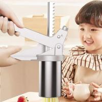 压面机+七模具 家用手动小型压面机大面桶河捞机手拧面条机挤面条莜面窝窝饸饹机