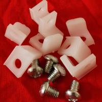 拨渣片4个送2个螺丝 河北沧州铁狮家用商用豆浆机磨浆机塑料拨渣片配件打浆机拨片