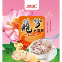 默认 (拍1发2)李超专享零时差水果捞藕粉700克大桶装