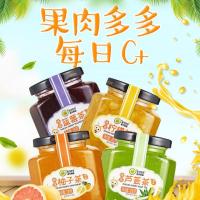 4种口味可选联系客服备注 金蜂蜜柚子茶柠檬百香果茶芦荟茶238g*4瓶冲泡果味茶酱饮品