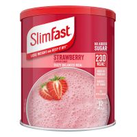 草莓味新包装438g Slimfast代餐奶昔438g 英国膳食营养饱腹低卡低脂代餐奶昔粉
