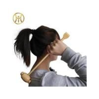 如图 居家不求人木质挠痒痒挠小棒槌按摩捶按摩器材木锤抓背痒健身锤子