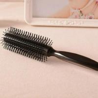 黑色 方便按摩梳男士家用剪头发女士短发造型滚梳子卷发梳内扣吹长发滚