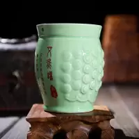 艾灸罐1个:没有任何赠品 艾灸杯双层艾灸罐陶瓷刮痧杯扶艾灸盒随身灸阳温灸器悬灸仪魔灸罐