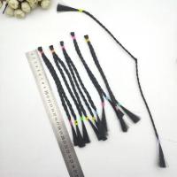 黑色小辫子10个 10个儿童发饰假发小辫子卷发材料手工diy饰品配件小麻花马尾辫