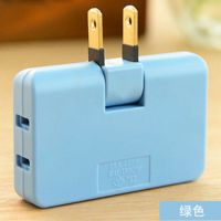旋转插座蓝色款[1个] 多用插座转换器一转三插座90度转角插排分插器排插座多功能拖线板