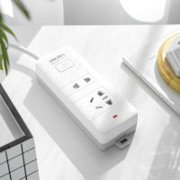 18276-01/2孔/1米 得力开关插座 型多功能电源插座插排接线板电源转插座接线板带线