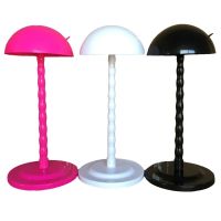 白色 厂家直销简易塑料支架 放置头发帽子帽托蘑菇架 家用假发支撑架