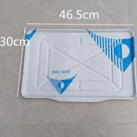 7管油盘46.5X30cm(1个) 商用家用台湾烤肠机热狗机香肠机配件不锈钢铁接油盘托盘7管10管