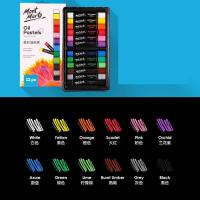 12色纸盒 蒙玛特重彩油画棒重色油性儿童蜡笔粉彩棒12/24/48色套装涂鸦画笔