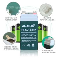 桦利泰4V4(绿) 电子称电瓶4V4A蓄电池4v4AH/20HR计价台秤用专用电瓶电子秤电池