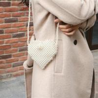 珍珠白 小号爱心材料包 珍珠包包DIY手工串珠 编织2019冬季个性斜挎手拎材料包