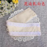 花边米白色一对(2条) 一对2条手工蕾丝边绒布创意窗帘绑带扎带贴窗帘扣绑绳球