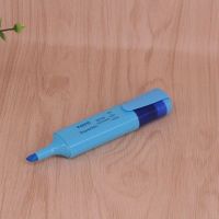 蓝色 单支装 7色荧光笔标记笔记号笔学生用粗头彩色笔重点圈画线划笔大容量