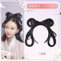 西施双平髻 汉服发髻头箍发箍假发古风方便简单懒人发包古装假发发包发箍一体