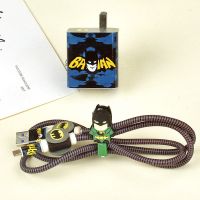 小米11pro/Ultra(67W) 蝙蝠侠贴纸+数据线保护 小米11pro 小米12数据线保护套K40增强版充电线缠绕