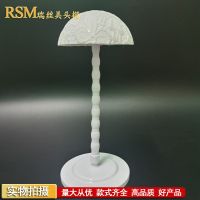 白色蕾丝塑料支架 头模展示架道具假发模特头半身女假人头帽子头巾店铺模型头支架