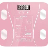 触摸屏电池款玫瑰金[送电池+皮尺] 华为旗下智能体脂秤华为体重秤体脂称华为体脂秤智能精准人体脂