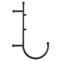 黑色圆形L形状经典款 原始点不求人按摩器肩颈背部经络点穴棒后背自我按摩杖钩器材