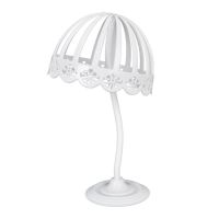 白色1个(加送防滑发网) 假发支架放置头发头模支撑架发套放置架子头套帽子收纳架专用撑子