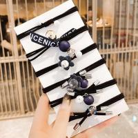 花开万年6件套蓝色 简约op袋装 『特价抢6-24发圈』头绳成人儿童女绑头发扎马尾橡皮筋套发绳发饰