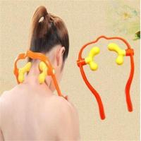 5858 单个 达贺手动家用肩颈部颈椎按摩器材办公室夹脖子拉背器按压按摩棒球