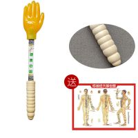 普通款小黄手一个 送穴位图 硅胶扣痧掌经络养生拍痧板手掌拍打棒捶背敲打按摩健身小器材拍子
