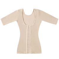 肤色短袖上衣 S适合75-95斤内 塑身分体衣加强版套装收腹提臀束腰收手臂产后分体两件套塑身长裤
