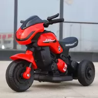 厂家直销+终身保修+电瓶免费换新 模型款+音乐(无)+电瓶(无) 儿童电动摩托车三轮车宝宝男女孩电瓶车小孩可坐人遥控充电