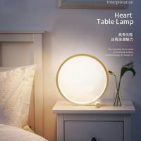 &黑色按钮开关固定亮度款_ 触摸感应台灯床头柜多功能卧室智能简约圆形现代创意拍拍小夜灯