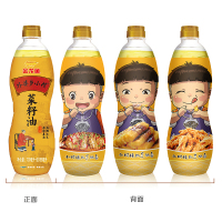 金龙鱼外婆乡小榨菜籽油700ml+188ml小瓶家用宿舍炒菜烹饪食用油