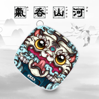 国潮[方][气吞山河][苹果+安卓+type-c]快充三类手机 仙乎哉三合一数据线快充可伸缩一拖三苹果充电器安卓type