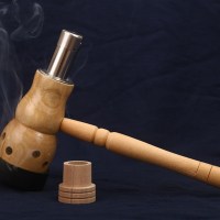 葫芦+送艾器+灭火帽 艾灸盒肚脐炉木制随身灸温灸器葫芦灸肚灸仪妇科家用全身器具